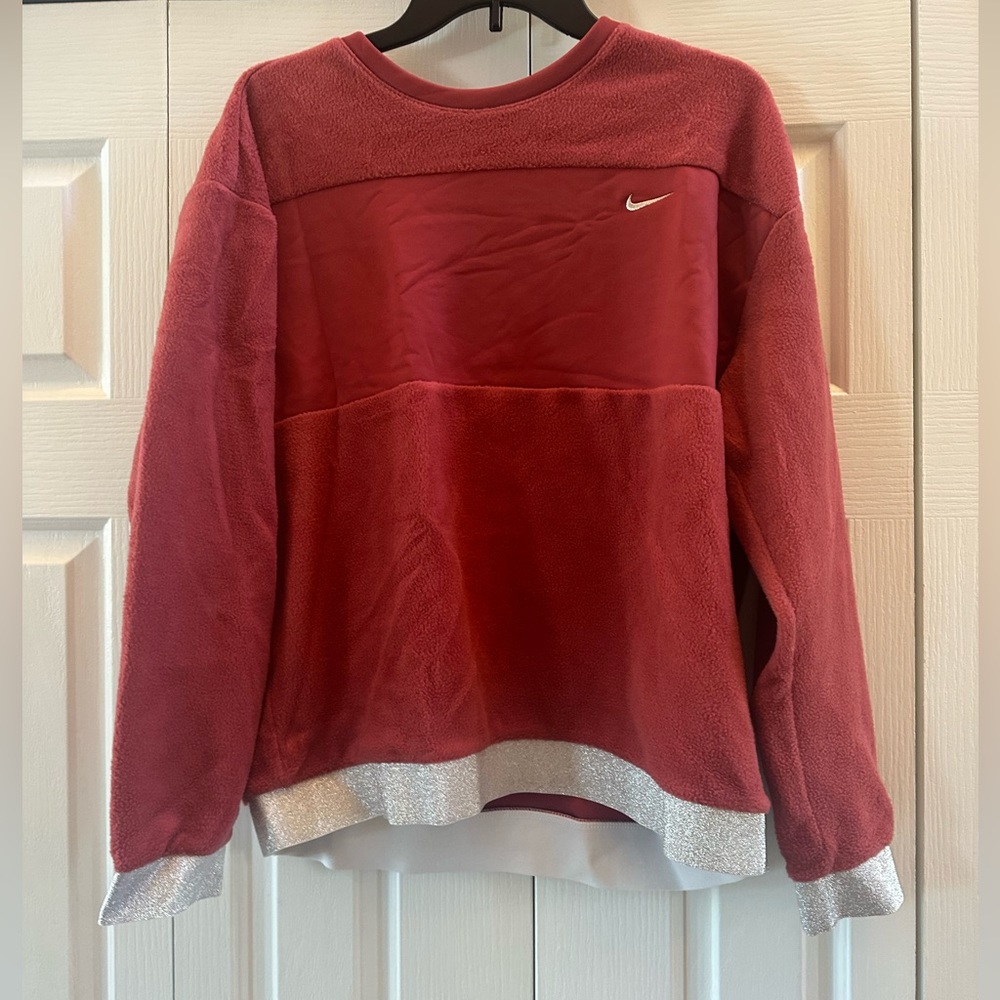 Nike red/silver sweatshirt